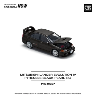 Mitsubishi Lancer Evolution IV black pearl 1:64 Pop Race