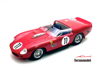 Ferrari 250 TR61 3.0L V12 Team SEFAC #11 Parkes/Mairesse 2nd 24H Le Mans 1961 1:18 Tecnomodel