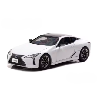 Lexus LC500h 2017 L package (GWZ100) white nova glass flake 1:43 Carnel