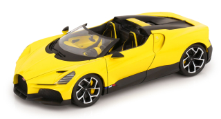 Bugatti W16 Mistral Cabriolet yellow/black 1:18 Bburago
