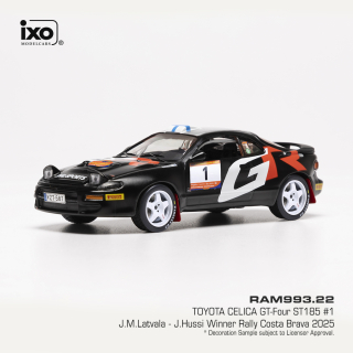 Toyota Celica GT-Four ST185 #1 Latvala/Hussi Winner Rally Costa Brava 2025 1:43 Ixo Models