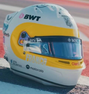 Helmet - BWT Alpine - Franco Colapinto - US GP 2025 1:5 Spark
