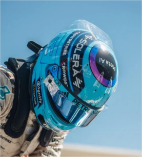 Helmet - Mercedes-AMG Petronas - George Russell - US GP 2025 1:5 Spark
