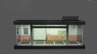 Diorama *Parking lot* 1:64 Black Box Diorama