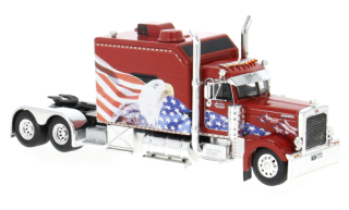 Peterbilt 379 Custom 2002 red/decoration 1:64 Ixo Models