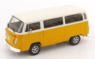 Volkswagen T2b Bus 1972 yellow/white with Fuchs Rims 1:18 KK Scale