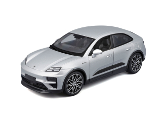 Porsche Macan Turbo 2024 silver 1:24 Bburago