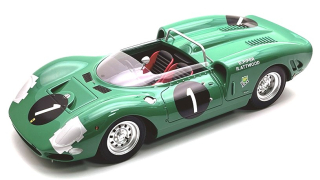 Ferrari 365 P2 4.4L V12 Spider #1 Piper/Attwood Winner 9H Kyalami 1965 1:18 Tecnomodel
