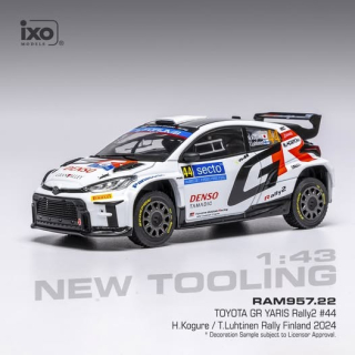 Toyota GR Yaris Rally2 #44 Kogure/Luhtinen Rally WM Rally Finland 2024 1:43 Ixo Models