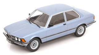 BMW 3-Series 323i E21 1978 light blue metallic 1:18 KK Scale