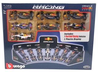 Red Bull Set - Red Bull RB9 #1 2013-RB11 #3 2015-RB12 #3 2016-RB16B #33 2021-2X RB19 #11 2021-RB20 #1 2024 1:43 Bburago