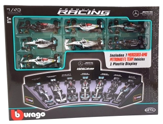 Mercedes-AMG Set - W05#6 2014-W07#44 2016-W10#77 2019-W12#44 2021-W13#44 2022-W14 #63 2023-W15#44 1:43 Bburago