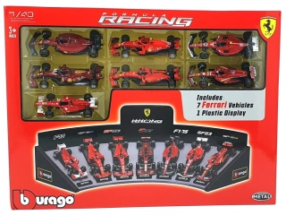 Ferrari Set - Ferrari SF90 2019-SF1000 2020-SF21 2021-F1-75 2022-SF23 2023-SF24 #16 + #55 2024 1:43 Bburago