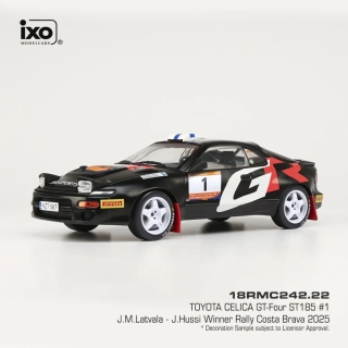 Toyota Celica GT-Four ST185 #1 Latvala/Hussi Winner Rally Costa Brava 2025 1:18 Ixo Models