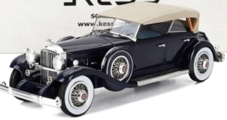 Packard 904 Custom Dietrich Duel Cowl Sport Pheaton Closed 1932 blue/beige 1:43 KESS Model