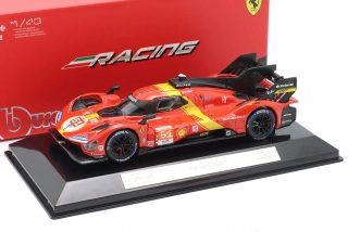 Ferrari 499P 3.0L Turbo V6 Team Ferrari AF Corse #51 Guidi/Calado/Giovinazzi Winner 24H Le Mans 2023 1:43 Bburago