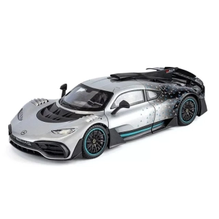 Mercedes-AMG ONE *Race with Stars* 2023 silver/black 1:18 NZG