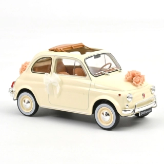 Fiat 500 L 1968 ivory wedding gift 1:18 Norev