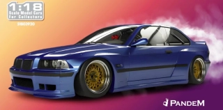BMW M3 Coupe Pandem 1990 blue estoril 1:18 Solido