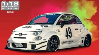 Fiat 500 Abarth Liberty Walk Body Kit 2025 1:18 Solido