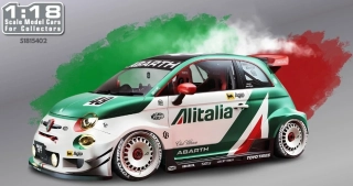 Fiat 595 Abarth Liberty Walk Body Kit Rally Tributo 2025 1:18 Solido