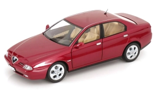 Alfa Romeo 166 3.0 V6 1998 red metallic/beige interior 1:18 Mitica