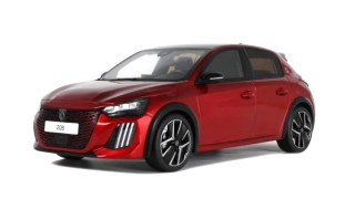 Peugeot 208 GT Hybrid 2024 red elixir 1:18 OttOmobile