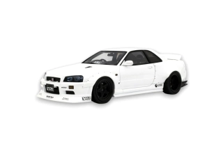 Nissan Skyline GT-R R34 KRC Body Kit Pearl White  1:18 OttOmobile