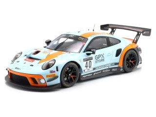 Porsche 911 991-2 GT3 4.0L Team GPX Racing Gulf #40 Dumas/Deletraz/Preining 24H Spa 2020 1:18 Ixo Models