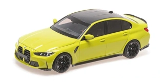 BMW M3 2024 yellow 1:18 Minichamps 