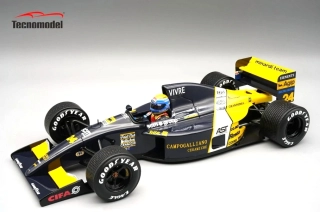 Minardi F1 M191 Ford #24 R.Moreno Australian GP 1991 with Rain Tyres and Pilot Figure 1:18 Tecnomodel