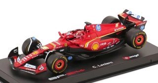 Ferrari SF-24 #16 Ch.Leclerc Winner Monaco GP 2024 with Helmet 1:43 Bburago