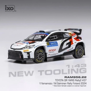 Toyota GR Yaris Rally2 #37 Yamamoto/Salminen Rally WM Rally Finland 2024 1:43 Ixo Models