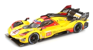 Ferrari 499P AF Corse #83 Kubica/Shwartzman/Ye 24H Le Mans 2024 1:18 Bburago
