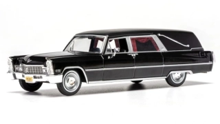 Cadillac de Ville S&S Hearse 1966 black 1:43 Ixo Models