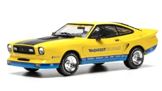 Ford Mustang II Monroe Handler 1978 yellow/blue 1:43 Ixo Models