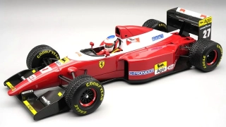 Ferrari F1 F93A Team Scuderia Ferrari #27 J.Alesi Brazilian GP 1993 with Pilot Figure and Rain Tyres 1:18 Tecnomodel