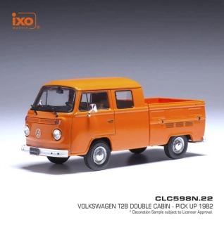 Volkswagen T2 DoKa 1972 orange 1:43 Ixo Models