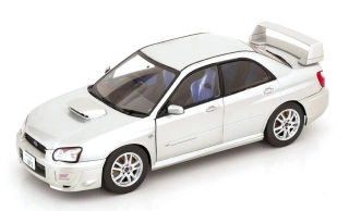 Subaru Impreza WRX STI 2003 premium silver effect 1:18 Solido