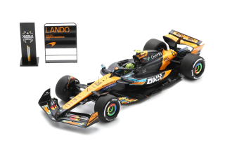 McLaren MCL39 #4 L.Norris Abu Dhabi GP 2025 F1 Driver's World Champion 2025 with Pit Board 1:18 Spark