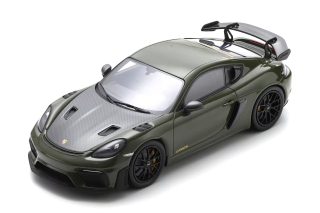 Porsche 718 Cayman GT4 RS Weissach Package 2023 nato olive 1:18 Spark