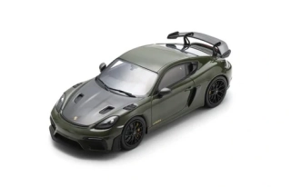 Porsche 718 Cayman GT4 RS Weissach Package 2023 nato olive 1:18 Spark