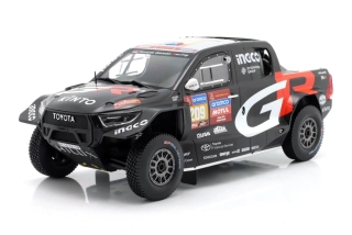 Toyota GR DKR Hilux Evo Toyota Gazoo Racing #209 Villiers/Murphy 7th Rallye Dakar 2024 1:18 Ixo Models