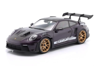 Porsche 911 GT3RS Weissach Package 2024 viola purple metallic 1:18 Solido