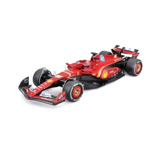 Ferrari SF-24 #16 C.Leclerc F1 2024 with Driver Figure - Hard Case 1:24 Bburago
