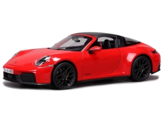 Porsche 911 992.2 Targa 4 GTS Hybrid 2025 red 1:18 Maisto