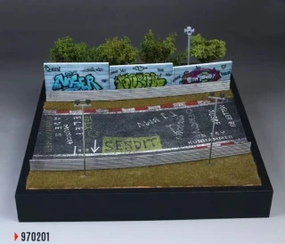 Diorama *Nurburging 02* 1:64 Black Box Diorama