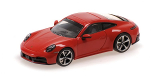 Porsche 911 (992.2) Carrera 2025 red 1:64 Minichamps