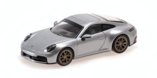 Porsche 911 (992.2) Carrera 2025 silver 1:64 Minichamps
