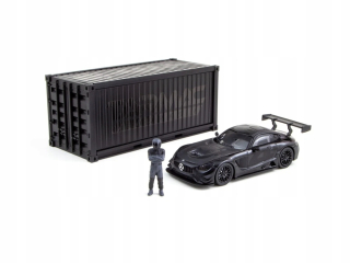 Mercedes-AMG GT3 #4 2018 With Container & Figure black 1:64 Tarmac